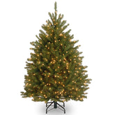 National Tree Company Dunhill Fir Mini Artificial Christmas Tree 4 ft height with stand