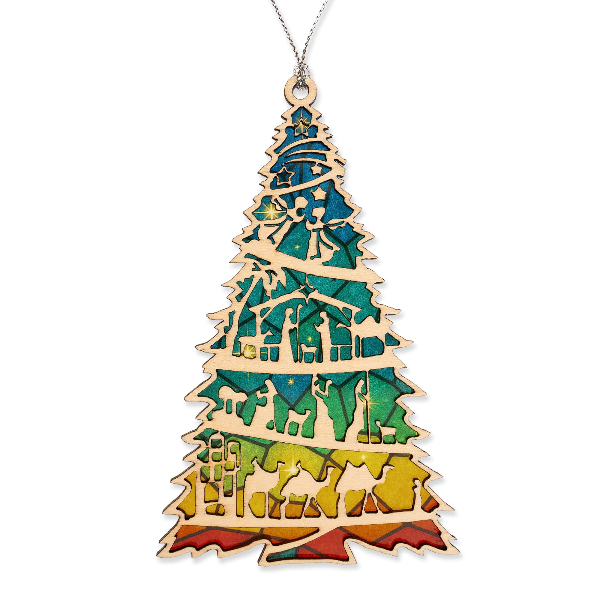 Nativity Scene Christmas Tree Ornament Holy Family design for holiday decor