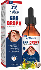 Natrulo Ear Drops for Ear Infection bottle label