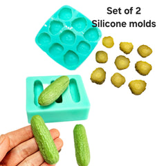 natucraft silicone pickle molds 3-cavity crafts