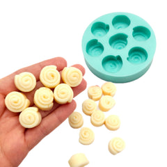 NC002 cinnamon rolls mold silicone 7 cavities Natucraft view