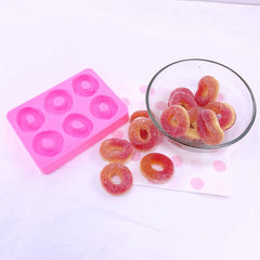Flexible peach rings mold by Natucraft for wax and resin