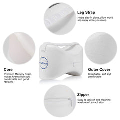 Removable breathable cover for NATUMAX knee pillow