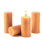 Natural Beeswax Candles 4 packs pillar 2x4 inch