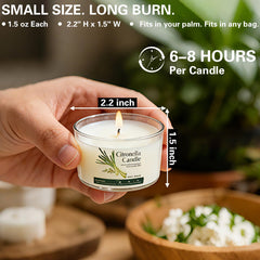 Natural citronella oil scented candle for patio