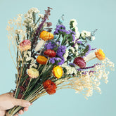 Natural Dried Flower Bouquet with 32 stems and 15-17 inch length