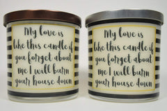 Natural soy candle 100% soy wax no paraffin gift idea