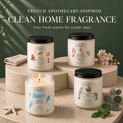 natural soy candles gift set with four scents