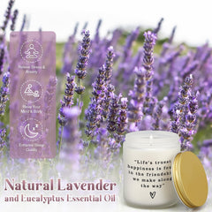Natural soy wax candle with lead-free wick