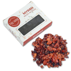 Natural tree gum sap incense product label