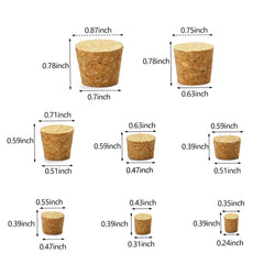 natural wood color cork stoppers for bottles