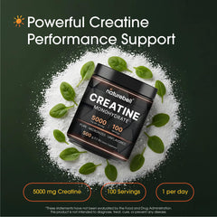 NatureBell creatine monohydrate powder unflavored 5000mg per serving