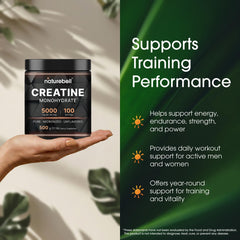 NatureBell creatine powder easy to mix unflavored