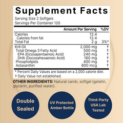 Antarctic Krill Oil 2000mg 240 Softgels packaging