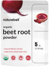 NatureBell Organic Beet Root Powder 5Lbs pouch label