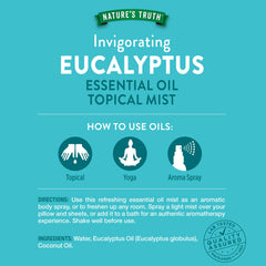 Eucalyptus essential oil spray Nature's Truth botanicals