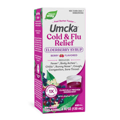 Nature's Way Umcka Cold & Flu Relief Elderberry Syrup 4 Fl Oz bottle