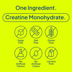 Nature's Wonder micronized creatine monohydrate powder container