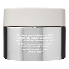 Nourishing face cream packaging with peptide blend