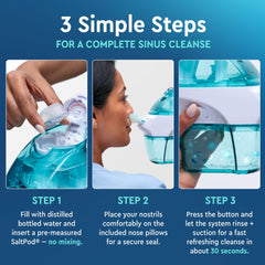 Two pairs of NAVAGE nose pillows for family use