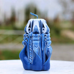 Approx 5.1 inches tall and 11-12 oz weight candle