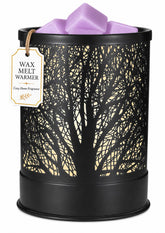Nawaza wax melts warmer Black Tree metal design