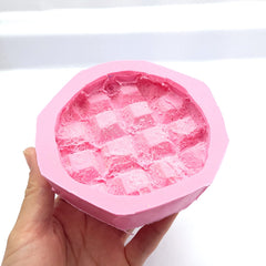 Flexible silicone mold for non edible materials including wax and clay