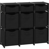 Neaterize cube storage organizer black 36 x 31 x 12 cabinet