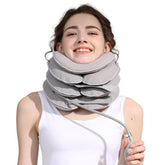 Neck Stretcher with Neck Brace in gray color