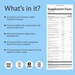 Needed prenatal multivitamin 30 day supply capsules