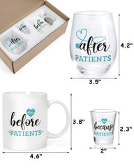 Nefelibata Before Patients Set 2 oz shot glass