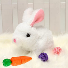 Nenrte Bunny Realistic Bunny Toy white plush front view