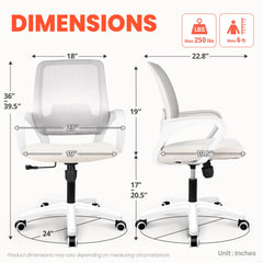 NEO CHAIR ivory lumbar mid back support close up seat