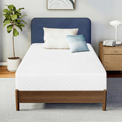 Neo Sleep twin 8in gel memory foam mattress front view