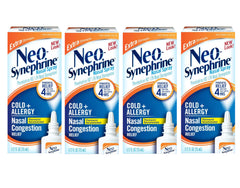 Neo-Synephrine Extra Strength Nasal Spray bottle closeup on label