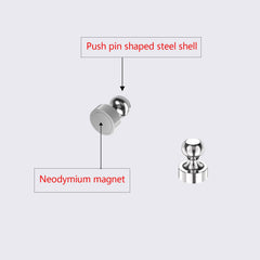 Push pin magnets for whiteboard and kitchen fridge 24pack