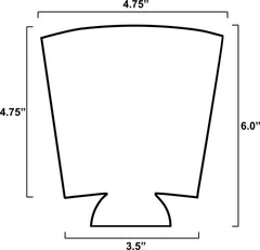 Collapsible bottom koozie folds flat for easy storage