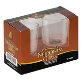 Ner Mitzvah Neironim glass Shabbos candle holders set of 2