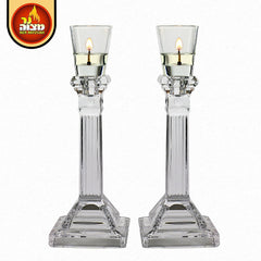 Self-standing Neironim glass holders for Shabbos decor