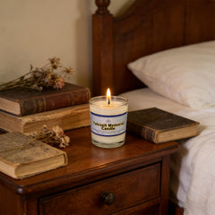 Glass tumbler memorial candle for Yizkor and Yom Kippur