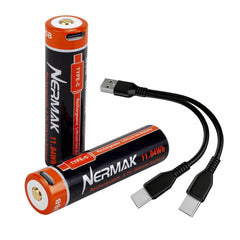 NERMAK 3.7V 3200mAh battery for flashlights
