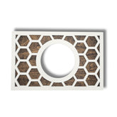 Nest Thermostat decorative wall plate white walnut finish