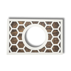 Nest Thermostat decorative wall plate white walnut finish
