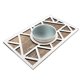 Nest thermostat wall plate white walnut finish