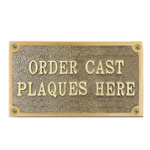 NETAEX customized door sign brass