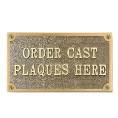 NETAEX customized door sign brass