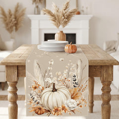 Machine washable table runner with neat stitched edges