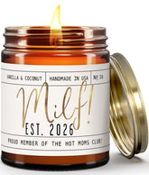 New Mom Gifts for New Mom Est 2026 Candle coconut vanilla scent