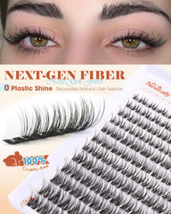 D Curl CC curl lift in Breeze Cluster Lashes Newcally