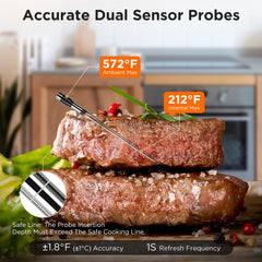 CHEFBBQ App alerts for custom temps